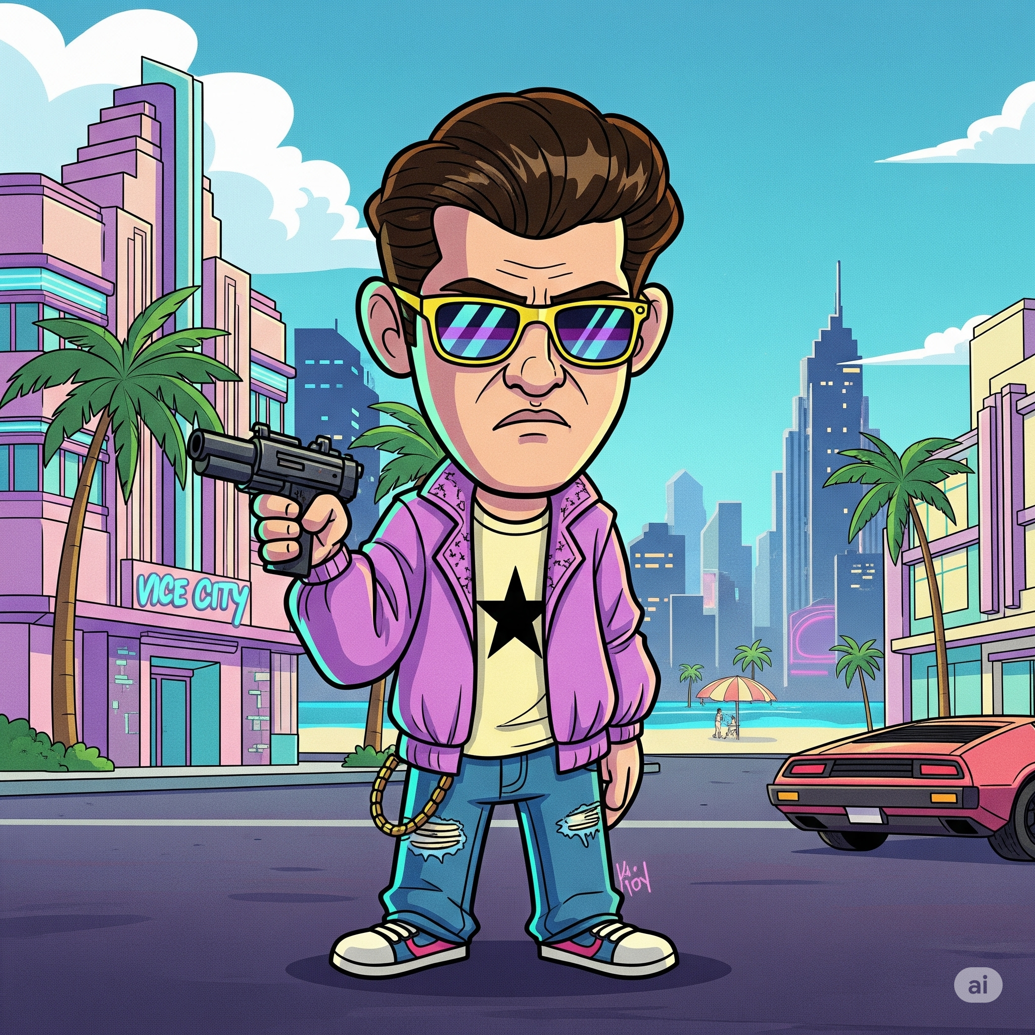 Portada del juego GTA Vice City